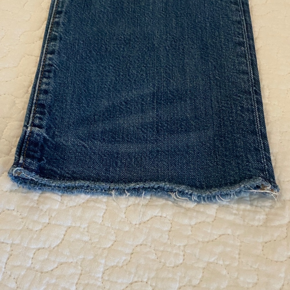 Banana Republic Faded Blue Denim Cropped Flare Jeans - Picture 5 of 8